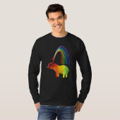 T-shirt Elephant Rainbow Afrique Inde Wilderness Safari Wi (Devant entier)