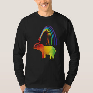 T-shirt Elephant Rainbow Afrique Inde Wilderness Safari Wi