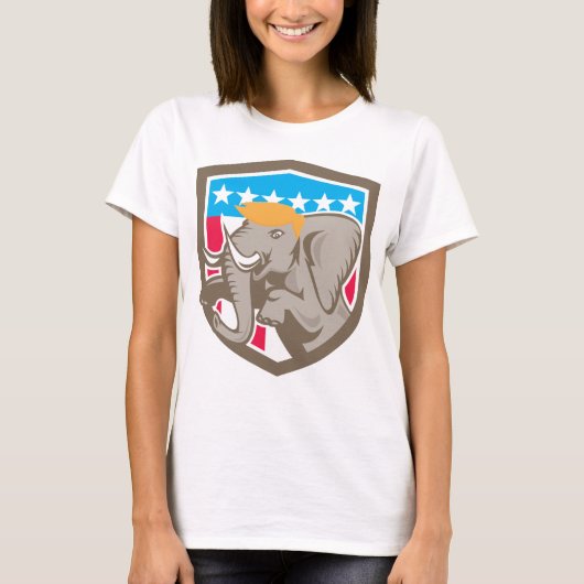T-shirt Éléphant républicain d'atout (Devant)