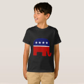 T-shirt Éléphant républicain de l'éléphant/GOP (Devant entier)