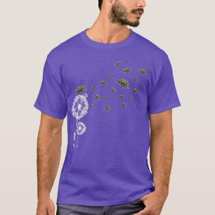 T-shirt Elephant Retro Flower Puff Ball Dandelion
