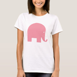 T-shirt Éléphant rose