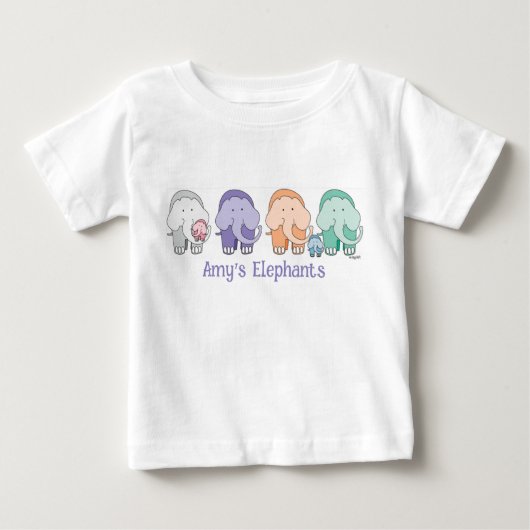 T-shirt éléphant si mignon (Devant)