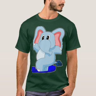 T-shirt Eléphant Snowboard Sports d'hiver