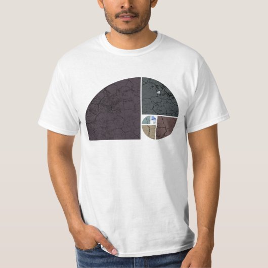 T-shirt Eléphant spiral Fibonacci - Ratio d'or 2 (Devant)