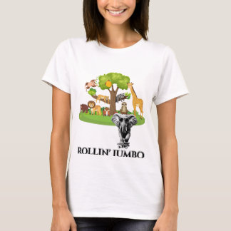 T-shirt Eléphant sur un skateboard
