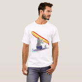 T-shirt éléphant surfant (Devant entier)