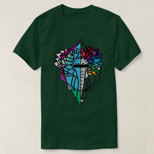 T-shirt Éléphant symétrique (Design devant)
