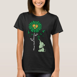 T-shirt Éléphant Tournesol de la Sensibilisation à la Sant