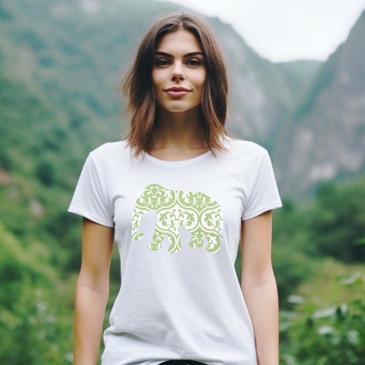 T-shirt Eléphant Vert Marocain