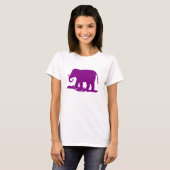 T-shirt Éléphant Violet (Devant entier)