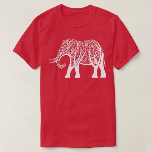 T-shirt Elephant With Tree Elephant Lover Zookeeper Poison (Design devant)