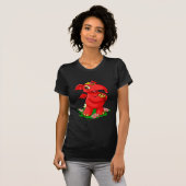 T-shirt Elephante rouge joyeux dans Shenkuu (Devant entier)