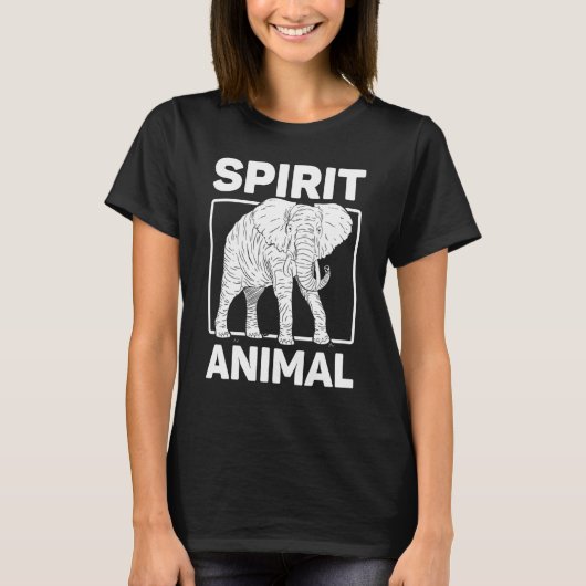 T-shirt Eléphants Aimer Esprit Animal (Devant)
