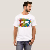 T-shirt Eléphants blancs (Devant entier)