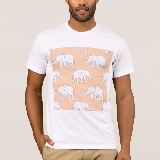 T-shirt éléphants blancs (Devant)