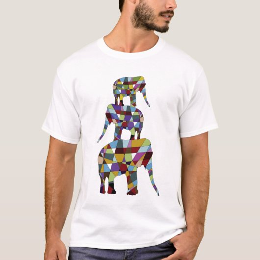 T-shirt Éléphants chanceux (Devant)