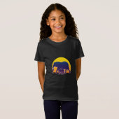 T-Shirt Eléphants couchés de soleil (Devant entier)