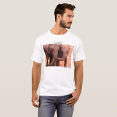 T-shirt Éléphants de "amour" (Devant entier)