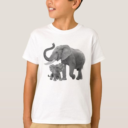 T-SHIRT ÉLÉPHANTS DE LA FORÊT TROPICALE (Devant)