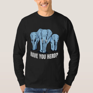 T-shirt Elephants Herd Immunité Pun Plaisanterie drôle