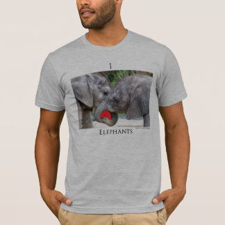 T-shirt Éléphants I (de coeur)