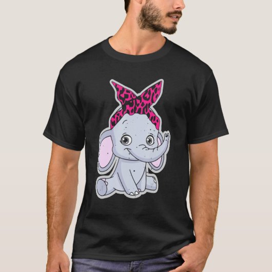 T-shirt Eléphants mignons (Devant)