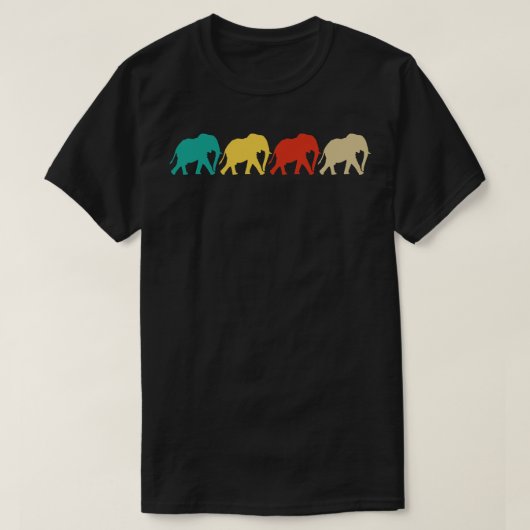 T-shirt Eléphants vintages (Design devant)