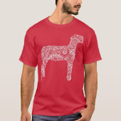 T-shirt Elevage de mouton Show Mandala Lamb Ram Stock (Devant)