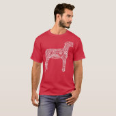 T-shirt Elevage de mouton Show Mandala Lamb Ram Stock (Devant entier)
