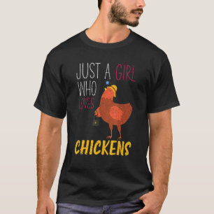T-shirt Élevage de poules Ferme Animaux Agricultrice Femme