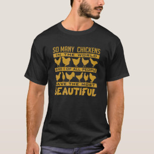 T-shirt Élevage de volaille de poulet Agriculture écologiq
