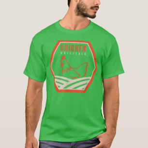 T-shirt Élevage de volaille Éleveur de poulets Louvain de
