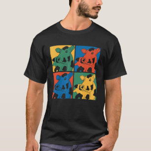 T-shirt Élevage Fermier Animal Vache Agriculteur Pop Vache