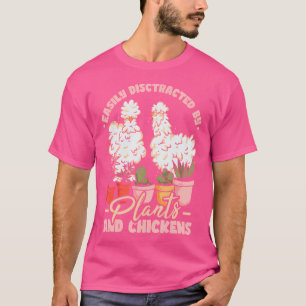 T-shirt Élevage Jardinage Plante Jardin Poule Soie