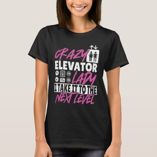 T-shirt Elevator Lady Next Level (Devant)