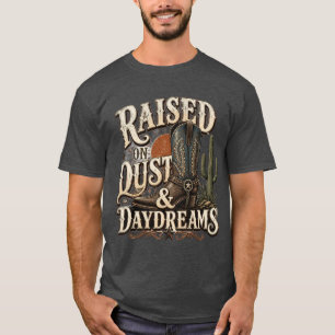 T-shirt Élevé dans la poussière et les rêves éveillés Conc