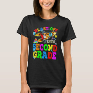 T-shirt Élève de la rentrée scolaire décollant en 2e année