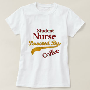 T-shirt Élève-infirmière actionnée par le café