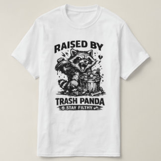 T-shirt Élevé par Panda de Trash Reste Sale Amoureux d'Ani