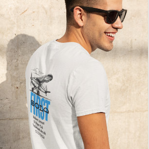 T-shirt Élève Pilote Premier Solo Avion Nuages Personnalis