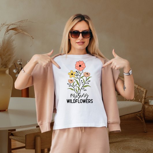 T-shirt Élever des fleurs sauvages