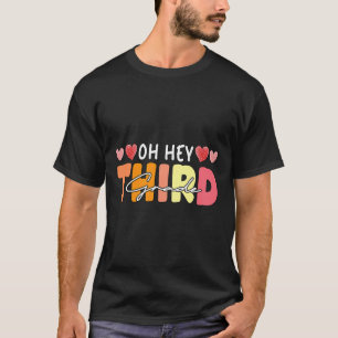 T-shirt Élèves de troisième année Fille Retour à l'école É