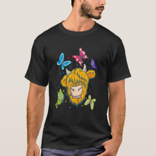 T-shirt Éleveur de bovins Highland Cow écossais Agricultur