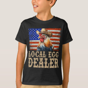 T-shirt Éleveur de coq négociant en œufs locaux Poulet _1