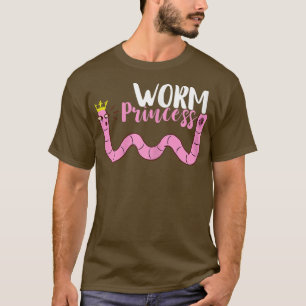 T-shirt Éleveur de vers Princesse des vers Vermiculture Él