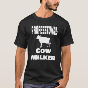 T-shirt Éleveur Laitier Professionnel Trayeur De Vaches Ag