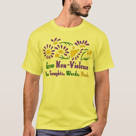T-shirt Élevez la Non-Violence (Devant)