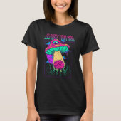 T-shirt Elevez votre esprit Psychedelic UFO Alien de champ (Devant)