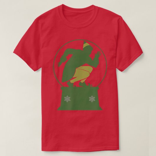 T-shirt Elf Buddy Snow Globe (Design devant)